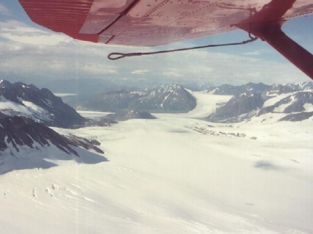 A snow field.